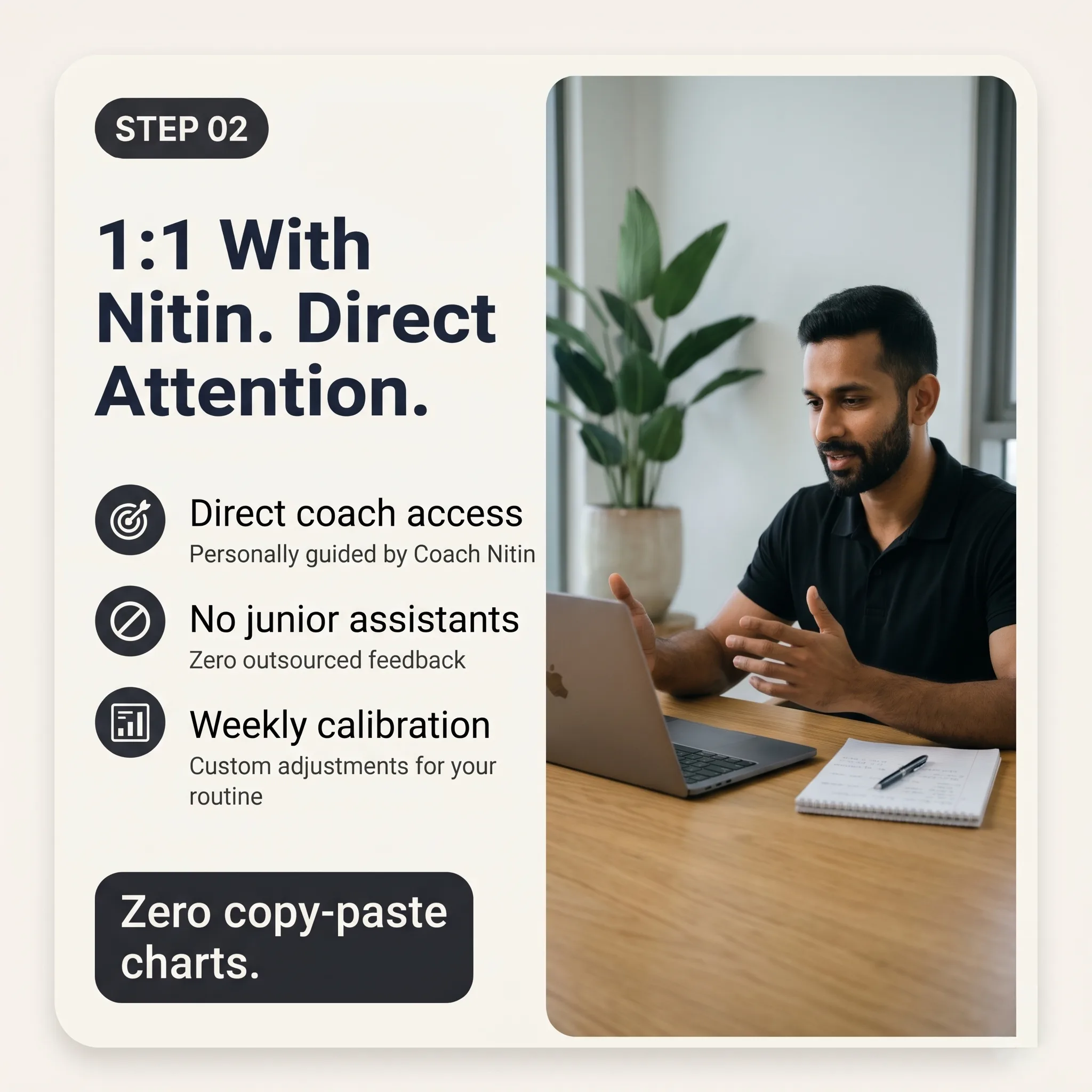 Personalized one to one fitness coaching